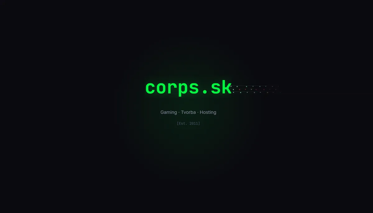 corps.sk nový dizajn